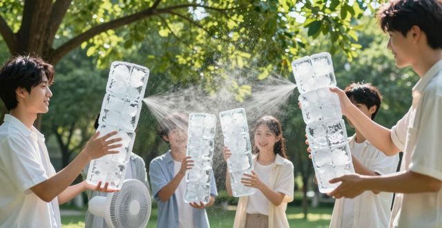 大冰块降温方法_广州海珠区夏季防暑降温大冰块_大冰块户外活动使用时长